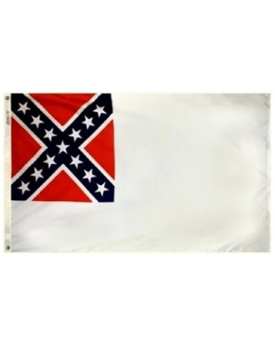 Confederate Second National printed polyester flag